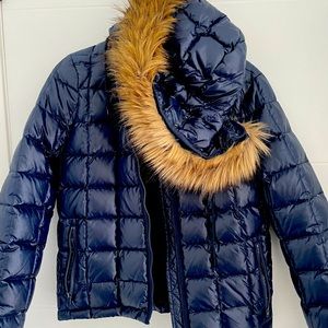 J Crew puffer jacket/ Navy Blue/ size Small